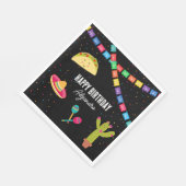 Mexikanisches Thema Fiesta Birthday Party Serviette (Ecke)