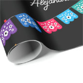 Mexikanisches Thema Fiesta - Taco Bout a Birthday  Geschenkpapier (Rolleneckpunkt)