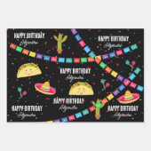 Mexikanisches Thema Fiesta - Taco Bout a Birthday Geschenkpapier Set (Vorderseite)
