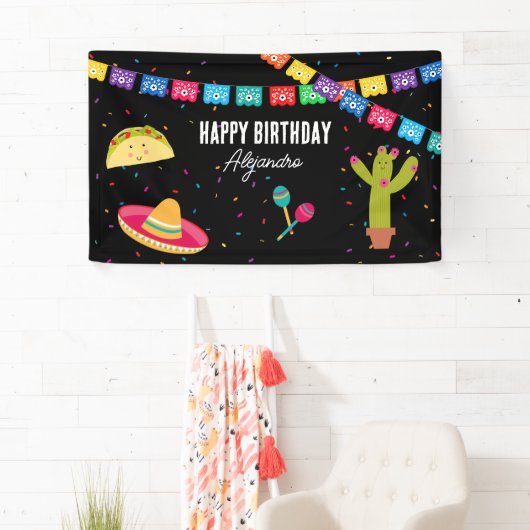Mexikanisches Thema Fiesta - Taco Bout a party Bir Banner (Insitu)