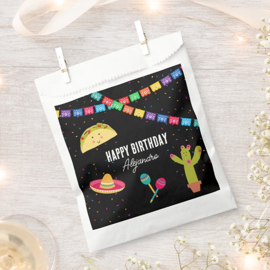 Mexikanisches Thema Fiesta - Taco Bout a party Bir Geschenktütchen (Ausgeschnitten)