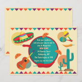 Mexikanisches Thema Neue Zuhause-Einladung Einladung (Vorne/Hinten)