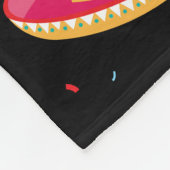 mexikanisches Thema Niedliches farbenfrohes Sommer Fleecedecke (Ecke)