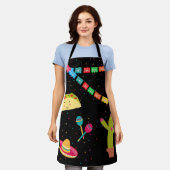 mexikanisches Thema Niedliches farbenfrohes Sommer Schürze (Getragen)