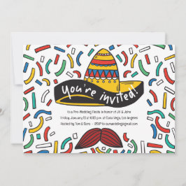 Mexikanisches Thema Probe Abendessen Einladung