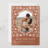 Mexikanisches Themed Foto Save the Date (Vorderseite)
