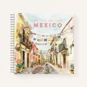 Mexikanisches Town Travel Journal Notizblock