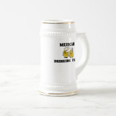 Mexikanisches trinkendes Team Stein Bierglas (VorderseiteRechts)