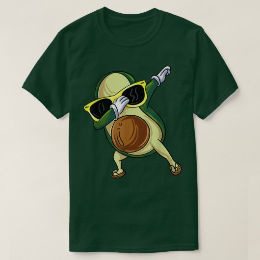 Mexikanisches Veganes Cinco de Mayo Dabbing Avocad T-Shirt (Design vorne)