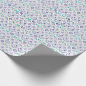 Mexikanisches Vogel-Fliesen-Volkskunst-Muster Geschenkpapier (Ecke)