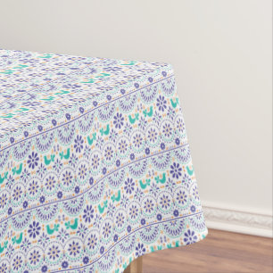 Mexikanisches Vogel-Fliesen-Volkskunst-Muster Tischdecke