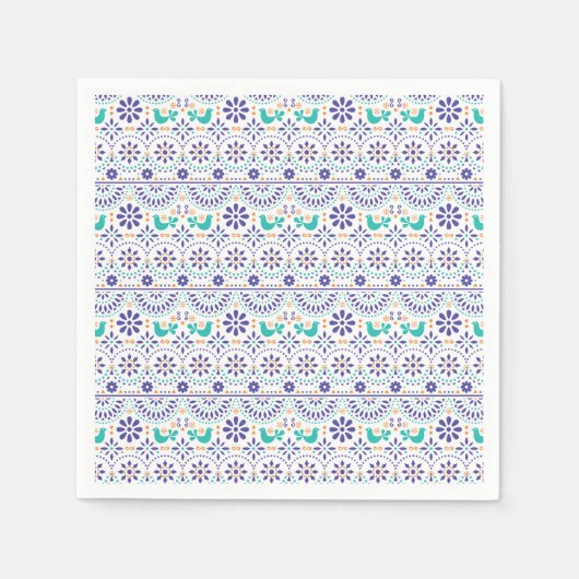 Mexikanisches Vogelgezwitscher Serviette (Vorderseite)