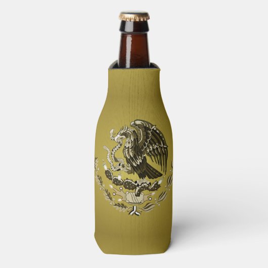 mexikanisches Wappen Flaschenkühler (Flaschenvorderseite)