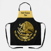 Mexikanisches Wappen mit einem goldenen Adler Schürze (Vorderseite)