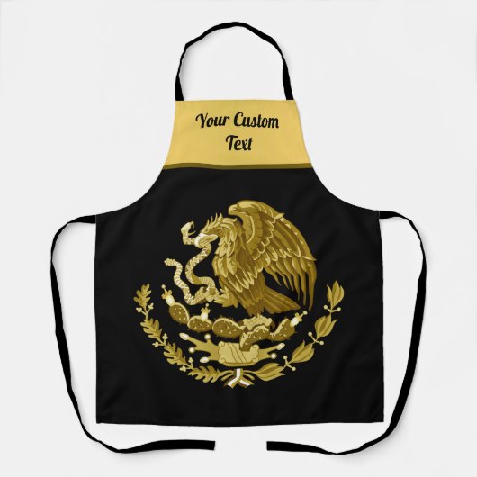 Mexikanisches Wappen mit einem goldenen Adler Schürze (Vorderseite)