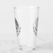 Mexikanisches Wappen - Silber Glas (Links)