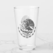 Mexikanisches Wappen - Silber Glas (Vorderseite)