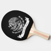 mexikanisches Wappen Tischtennis Schläger (Seitenansicht)