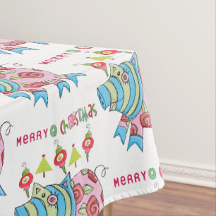 Mexikanisches Weihnachtsfest, mexikanisches Schwei Tischdecke