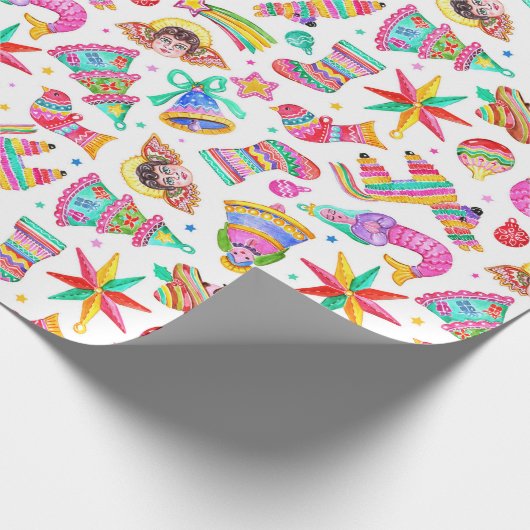 Mexikanisches WeihnachtsPackpapier Geschenkpapier (Ecke)