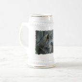 Mexikanisches Wolf-Bier Stein Bierglas (Vorderseite Links)
