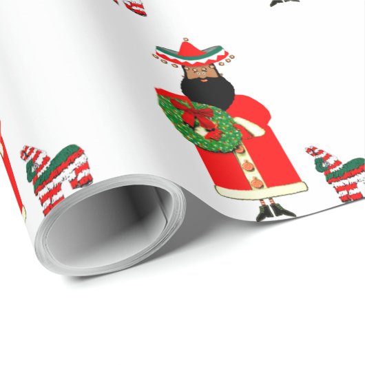 mexikanisches Wrapping Paper Geschenkpapier (Rolleneckpunkt)