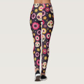 mexikanisches Zuckerrohrmuster Leggings (Rückseite)