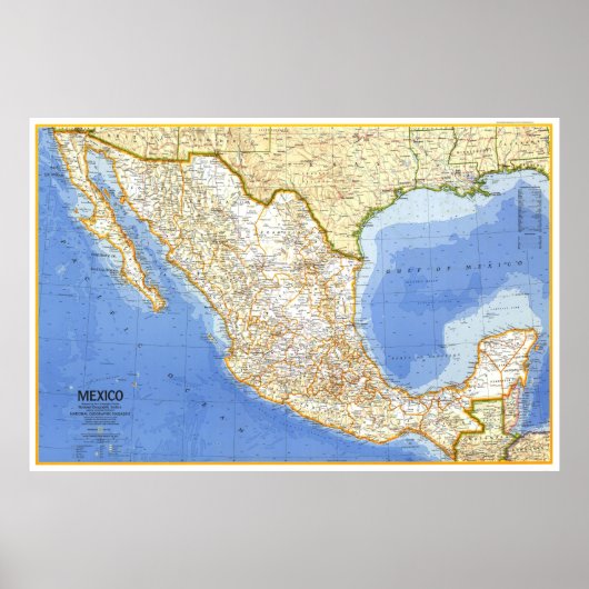 " Mexiko: 1973 Classic MAP ... Poster (Vorne)