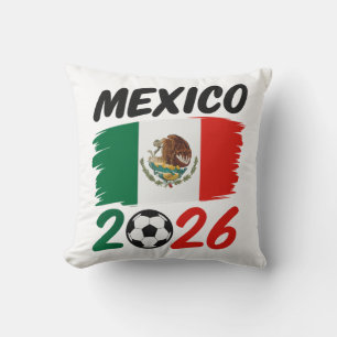 Mexiko 2026 Fußball Fan Design mit Fußball Kissen