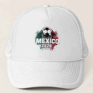 Mexiko 2026 Weltmeisterschaft Fußball Fan Trucker  Truckerkappe