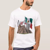 "Mexiko" 3D-realistische Abbildung T-Shirt (Vorderseite)