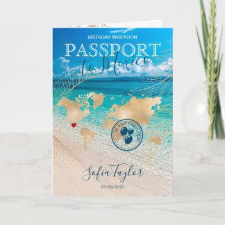 Mexiko 60 und Fabulous Birthday Passport Karte