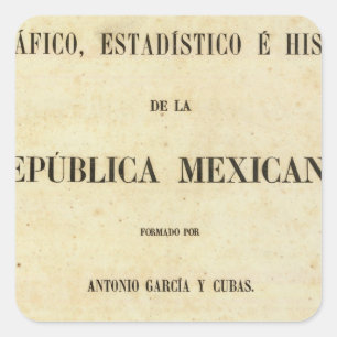 Mexiko 7 quadratischer aufkleber