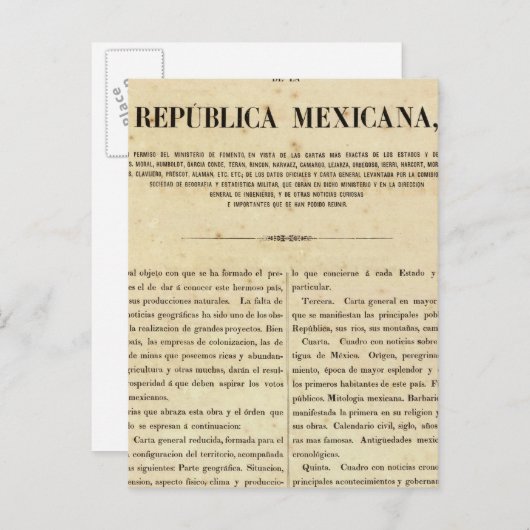 Mexiko 9 postkarte (Vorne/Hinten)