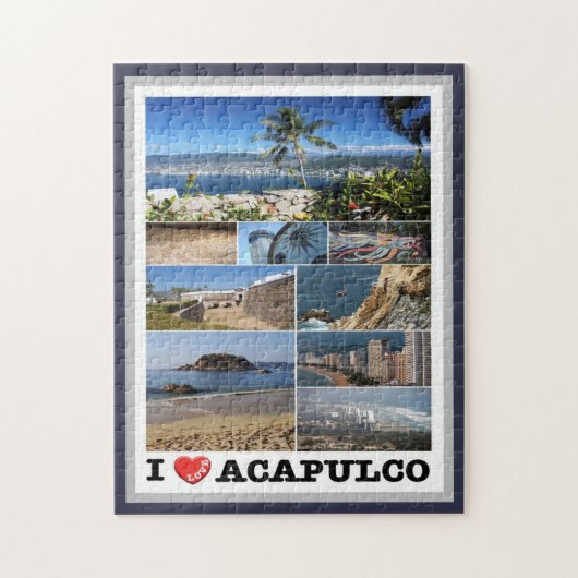 Mexiko - Acapulco - I Liebe - Puzzle (Vertikal)