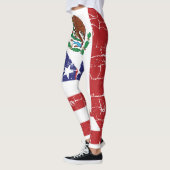 Mexiko-amerikanische Flaggen-Leggings Leggings (Links)
