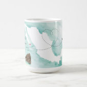 Mexiko Aquarellkarte | Cabo | HOCHZEIT IN URLAUBSO Kaffeetasse (Mittel)