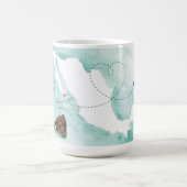 Mexiko Aquarellkarte | Cabo | HOCHZEIT IN URLAUBSO Kaffeetasse (Mittel)