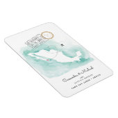 Mexiko Aquarellkarte | Cabo | HOCHZEIT IN URLAUBSO Magnet (Rechte Seite)