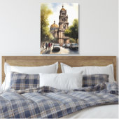 Mexiko Aquarellkunst Leinwanddruck (Insitu (Schlafzimmer))