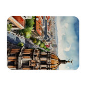 Mexiko Aquarellkunst Magnet (Horizontal)