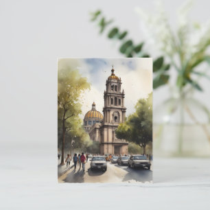 Mexiko Aquarellkunst Postkarte