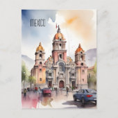 Mexiko Aquarellkunst Postkarte (Vorderseite)