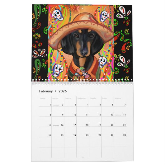 MEXIKO ART CALENDAR 2026 KALENDER (Feb 2026)