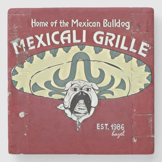 Mexiko, Athen, Georgien, Marmorstein-Untersetzer. Steinuntersetzer (Vorderseite)