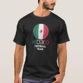 Mexiko Athletik-Flaggen-Ball T-Shirt (Vorderseite)