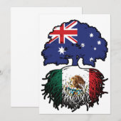 Mexiko Australisches Australien Tree Roots Einladung (Vorne/Hinten)