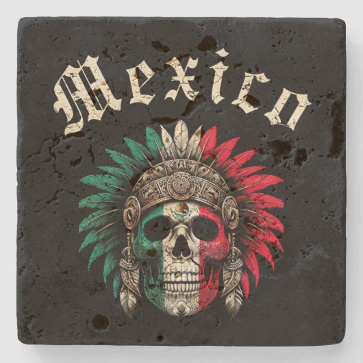 Mexiko Azteke Steinuntersetzer (Vorderseite)