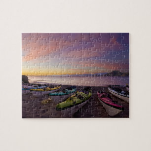 Mexiko, Baja, See von Cortez. Kajaks und Meeresfr Puzzle