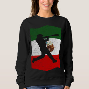 Mexiko-Baseball-Flagge für mexikanische Baseball-F Sweatshirt